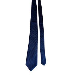Vintage Arrow Mens Necktie Navy Solid Textured Geometric Corpcore Dad Gift
